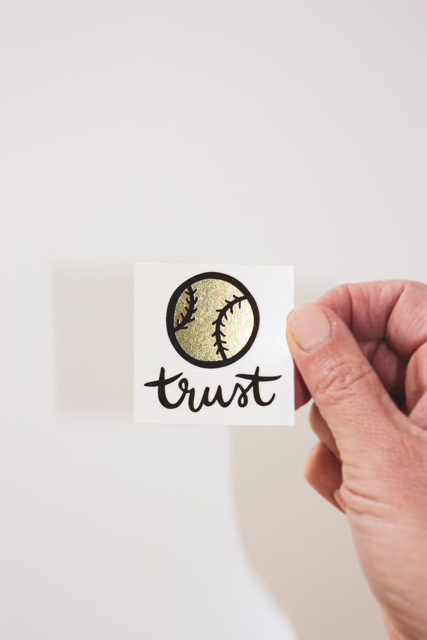 Trust Softball Temporary Tattoos