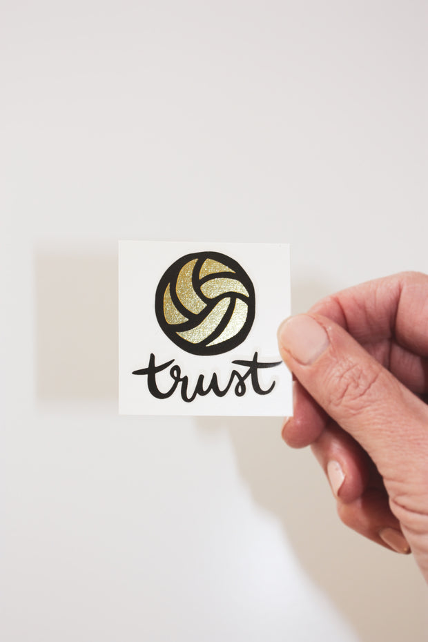 Trust Volleyball Temporary Tattoos