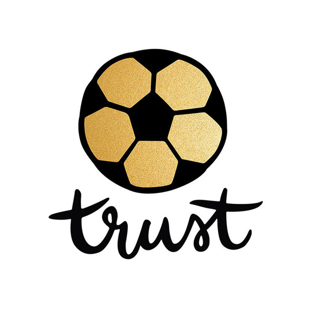 Trust Soccer Temporary Tattoos