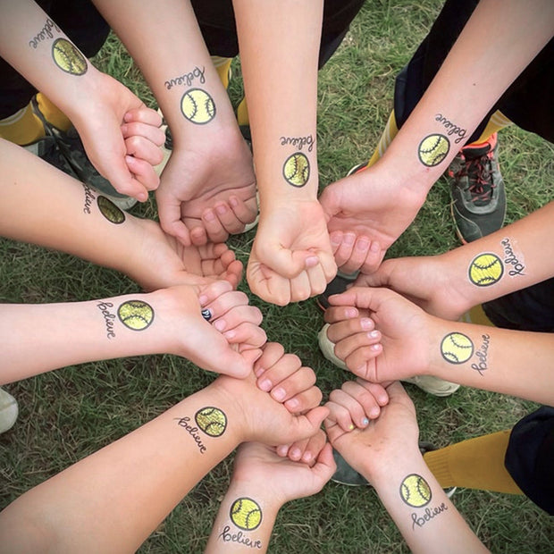 Trust Softball Temporary Tattoos