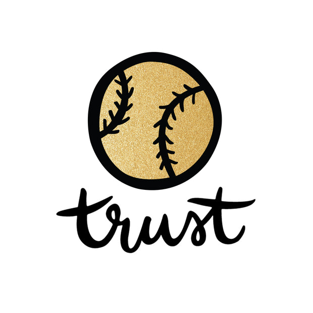 Trust Softball Temporary Tattoos