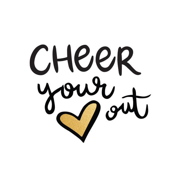 Cheer Your Heart Out Temporary Tattoos