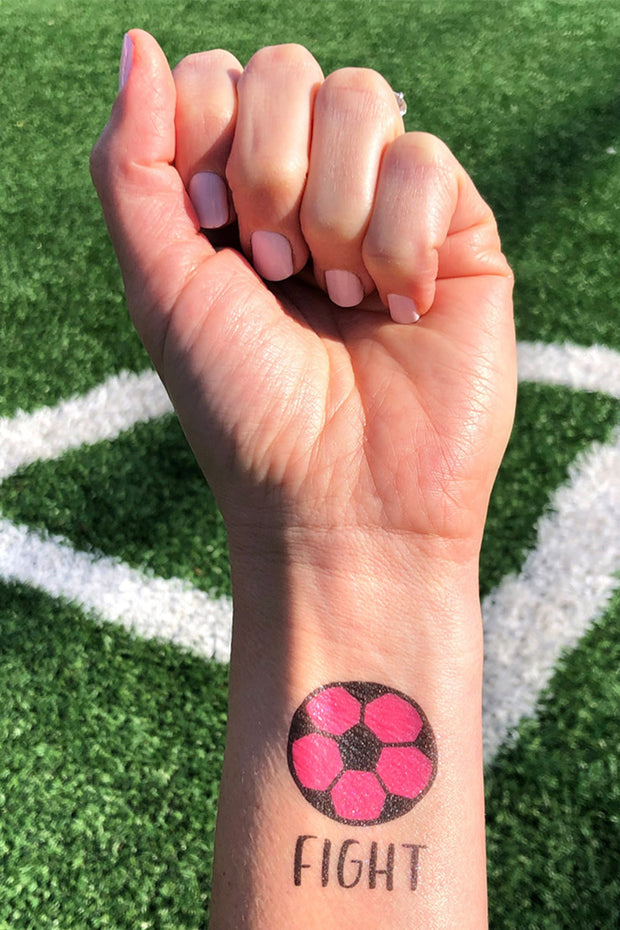 Fight Soccer Temporary Tattoos