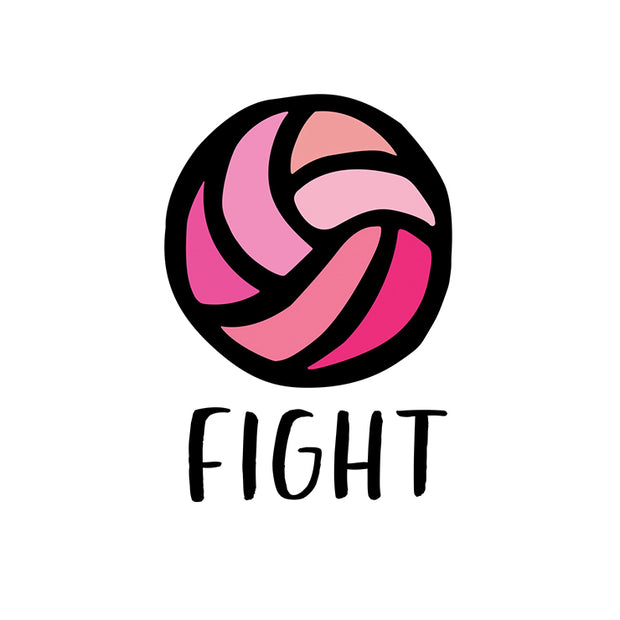 Fight Volleyball Temporary Tattoos