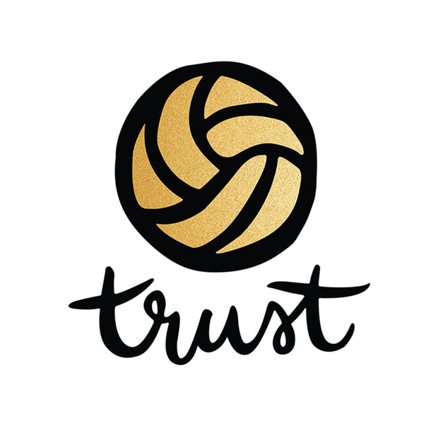 Trust Volleyball Temporary Tattoos