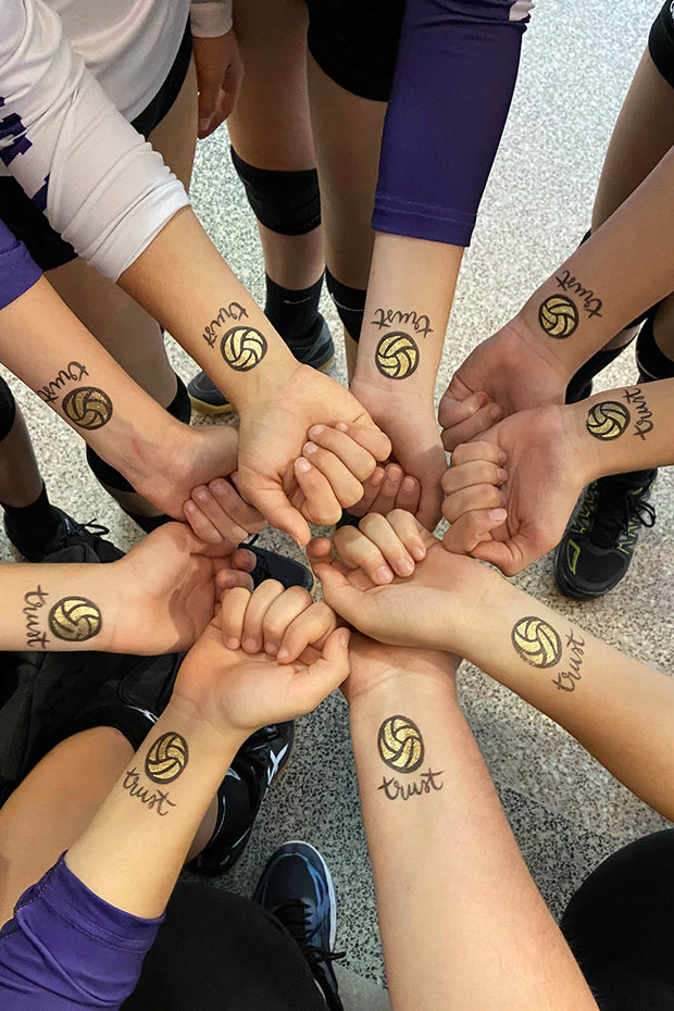 Trust Volleyball Temporary Tattoos