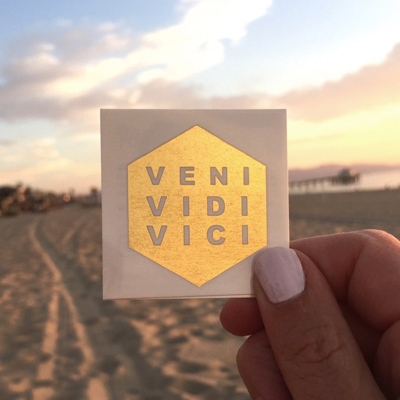 Veni Vidi Vici Temporary Tattoos